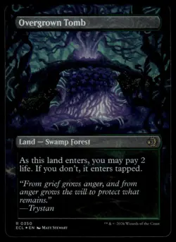 Overgrown Tomb (Borderless) Lorwyn Eclipsed Foil - Image 1