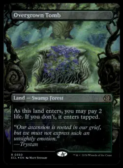 Overgrown Tomb (Borderless) Lorwyn Eclipsed Foil - Image 2