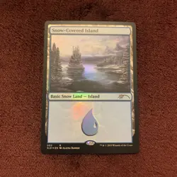 Snow-Covered Island (2) Secret Lair Drop Foil NM Unplayed Magic The Gathering - Image 1