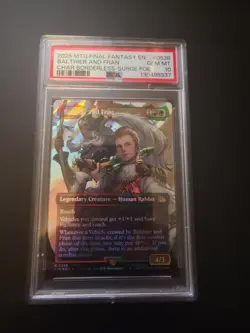 2025 MTG FINAL FANTASY CHARACTER BORDERLESS-SURGE FOIL BALTHIER AND FRAN PSA 10 - Image 1