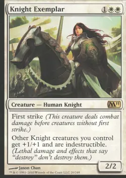 Magic 2011 (M11) #20 Knight Exemplar - Image 1