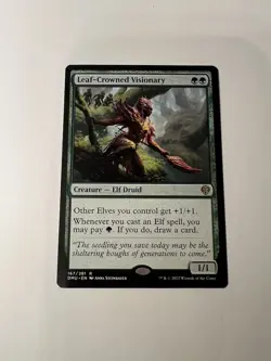 MTG - Leaf-Crowned Visionary (167/281) - Dominaria United - NM - Image 1