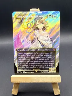 Yuna, Grand Summoner (Borderless) (Surge Foil) Commander: Final Fantasy Foil - Image 1