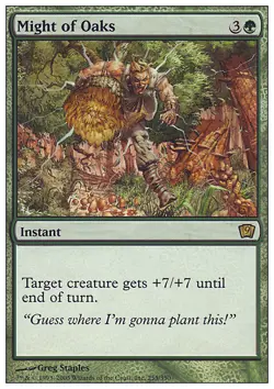 MTG Magic the Gathering Might of Oaks (255/359) Ninth Edition MP - Image 1