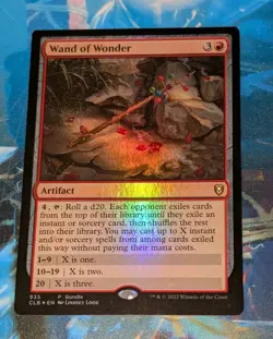 MTG * FOIL Bundle Promo * Battle for Baldur's Gate Rare WAND OF WONDER NM - Image 2