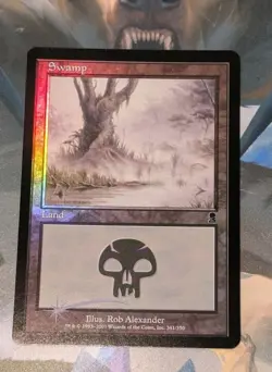MTG *FOIL* Odyssey SWAMP #341 SP - Image 1