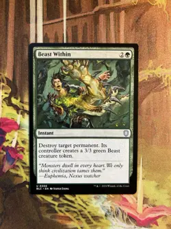 Beast Within Commander: Bloomburrow NM MTG - Image 1