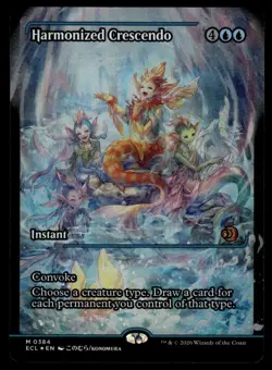 Harmonized Crescendo (0384) (Showcase) NM Foil Lorwyn Eclipsed MTG - Image 1