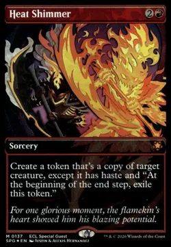 NM Heat Shimmer (Borderless) Special Guests Foil Lorwyn Eclipsed MTG Magic - Image 1