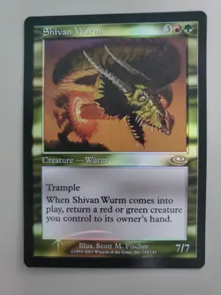 MTG Shivan Wurm Planeshift Foil Rare - Image 1