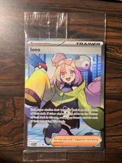 Iono 124 SVP Black Star Promo Pokemon Scarlet & Violet Sealed - Image 1