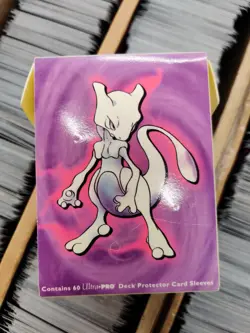 Pokemon Classic Deck Box Pikachu TCG Wizards 1999 Sun Faded Mewtwo - Image 2