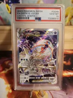 Pokemon TCG Deoxys V Star GG46/GG70 Crown Zenith PSA 10 - Image 1