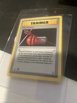 PlusPower #084/102 Pokemon Trainer Base Set, Near Mint Condition First Edition - Image 1