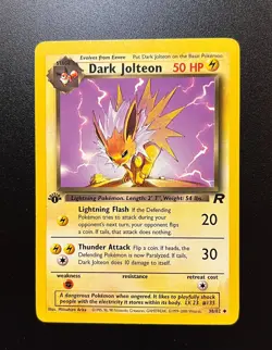Dark Jolteon • Dark Vaporeon • Dark Flareon *First Edition* Team Rocket Pokemon - Image 4