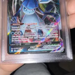 2021 POKEMON GLACEON VMAX #041/203 SWSH07 EVOLVING SKIES PSA 10 ULTRA RARE HOLO - Image 4