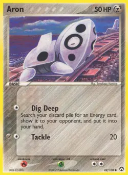 Pokemon Aron (42/108) Power Keepers LP - Image 1