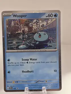 Pokemon TCG Wooper Cosmos Holo SVP155 Promo Scarlet & Violet - Image 1