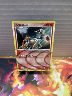 Pokemon TCG Arceus LV. 100 Holo 2009 Platinum Arceus AR3 (LP) - Image 1