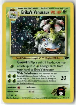 Erika's Venusaur ⭐ 4/132 Holo Rare Gym Challenge 2000 Pokemon LP - Image 1