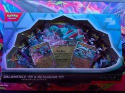 Pokemon TCG Salamence ex & Reshiram ex Premium Collection Box Sealed New - Image 1
