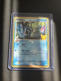 Pokemon Mimikyu TCG Holo Promo SWSH136 25th Celebrations Near Mint Condition - Image 1