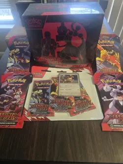 Pokemon destined rivals sealed lot Etb 3 Pack Blister Full Art Set. TCG read Des - Image 1