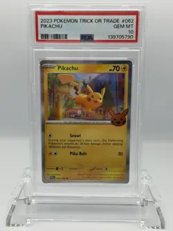 2023 Pokemon Trick or Trade Pikachu #062 PSA 10 Gem Mint - Image 1