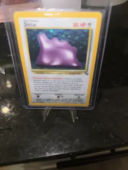 Pokemon TCG Ditto Fossil 3/62 Holo Unlimited Holo Rare 1999 - Image 1