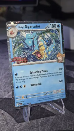 Pokemon Misty's Gyarados Stamped Prerelease Promo 049/182 - Image 3