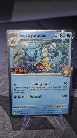 Pokemon Misty's Gyarados Stamped Prerelease Promo 049/182 - Image 4