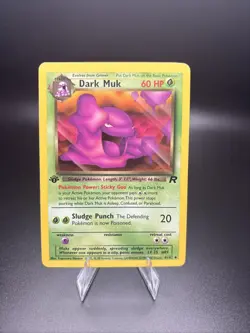 [NM] 2000 Pokemon Team Rocket Dark Muk 1st Edition #41/82 Uncommon - Image 1