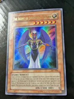 YU-GI-OH AGENT OF JUDGEMENT SATURN AST-006 UNLIM ULTRA RARE LP - Image 1
