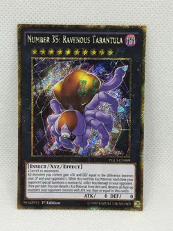 Yugioh! Number 35: Ravenous Tarantula - PGL3-EN009 - Gold Secret - 1st Ed - NM - Image 1