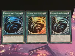 3x Mystical Space Typhoon YS13-ENV12 Super Rare 1st Ed LP Playset - Image 1