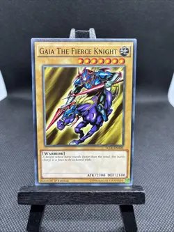 Gaia The Fierce Knight YGLD-ENA05 King of Games: Yugi's Legendary Decks... - Image 1