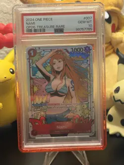 Nami One Piece ST01-007 Wings of the Captain OP06 Treasure Rare PSA 10 English - Image 1