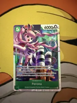 Perona OP14-033 One Piece TCG English The Azure Sea's Seven SR Foil - Image 1