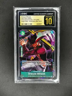 2025 One Piece Promo Illust. Box Vol. 4 Dracule Mihawk #ST12-003 CGC 10 Pristine - Image 1