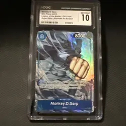 One Piece TCG Monkey D. Garp (Alt Art) OP12-056 SR Legacy of the Master CGC 10 - Image 1