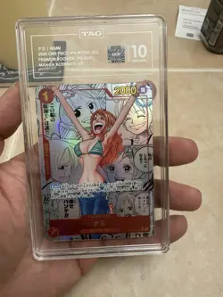 One Piece CCG Tag 10 Nami Manga Alternate Art OP01-016 Japanese - Image 1