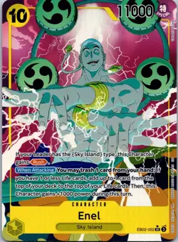Enel [Alternate Art] EB02-052 One Piece Extra Booster Anime 25th Collection - Image 1