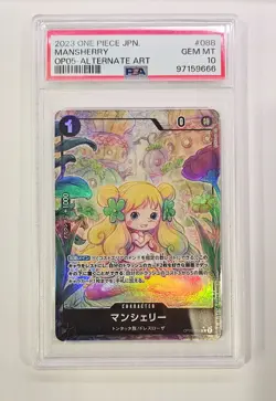 One Piece TCG Mansherry Alt Art PSA 10 OP05-088 Japanese Mint Ships Same Day 💯 - Image 1