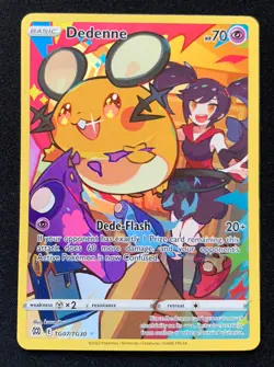 Dedenne TG07/TG30 Brilliant Stars Trainer Gallery Holo Pokemon TCG Card NM - Image 1