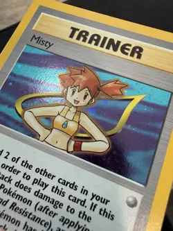 Pokemon TCG Misty Trainer Card Gym Heroes 18/132 Holo Rare NM - Image 2