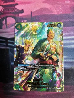 Roronoa Zoro PRB02-006 SP Alternate Art Azure Sea's Seven One Piece Card English - Image 1