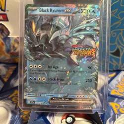 Pokemon TCG Surging Sparks 048/191 Black Kyurem EX Stamped Promo Card NM-M - Image 1
