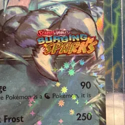 Pokemon TCG Surging Sparks 048/191 Black Kyurem EX Stamped Promo Card NM-M - Image 2