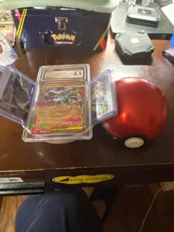 Pokemon Art Card Lot (5) + FREE SLAB CGC 8.5 Mega Charizard X EX, poke ball - Image 2