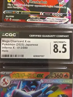 Pokemon Art Card Lot (5) + FREE SLAB CGC 8.5 Mega Charizard X EX, poke ball - Image 4